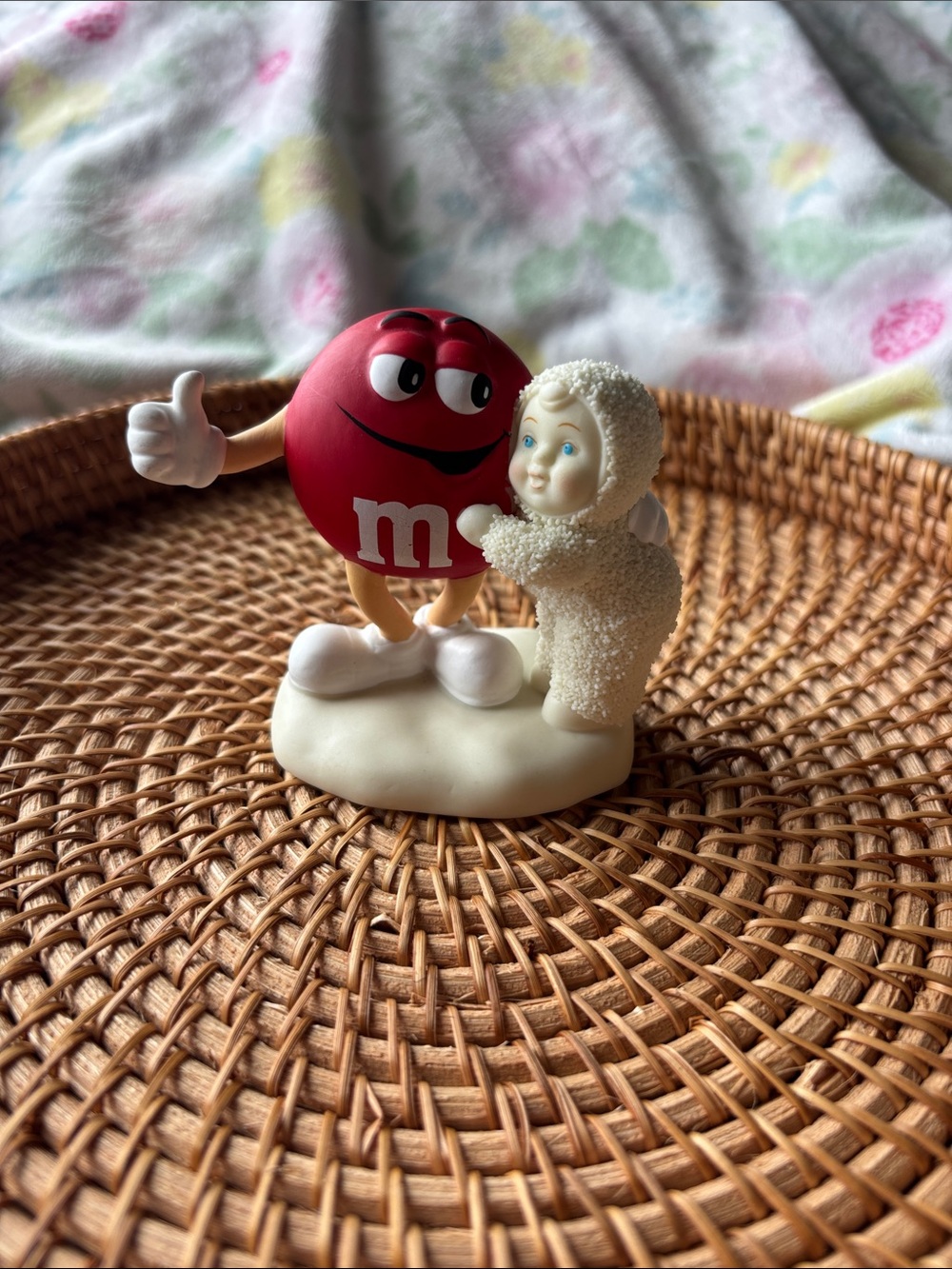 Department 56 Red M&M Character with Cream Figurine